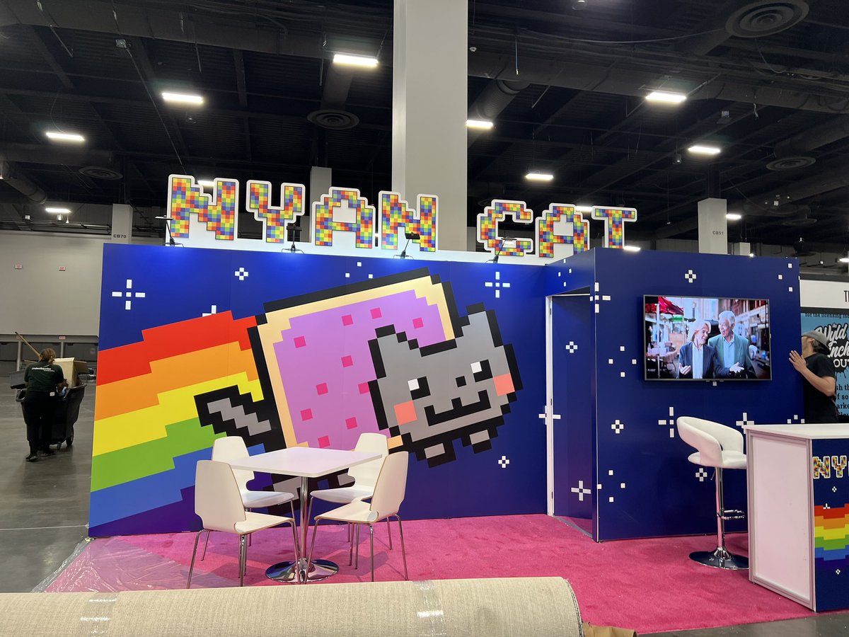 Made it to VEGAS! Arrived a little early to <a href="/licensingexpo/">Licensing Expo</a> to scout the place. Found my Nyan Cat booth and it looks so good!  Excited to kick things off tomorrow. It’s such a good spot, too!🤩