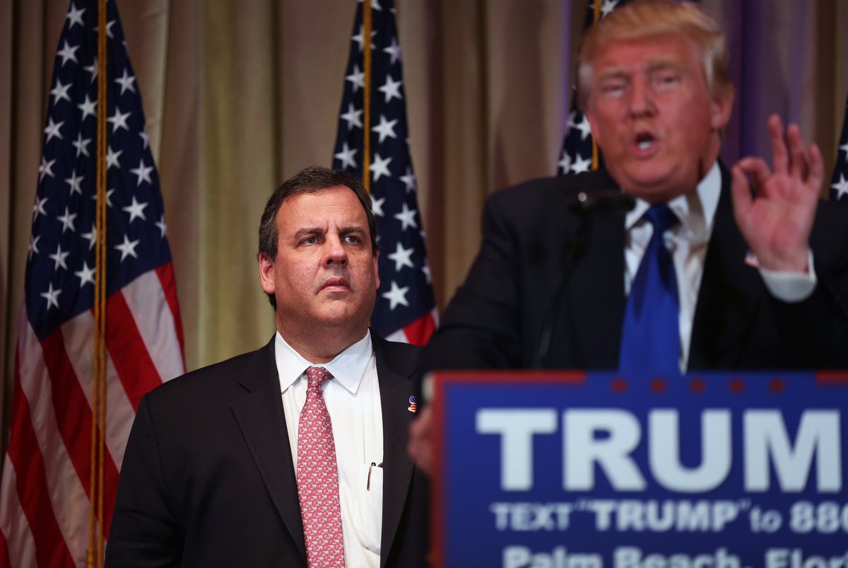 mmpadellan's tweet photo. I'm seeing a lot of comments about Chris Christie laying into trump and blah blah blah. 

I can't confirm how "well" he's doing, because I stopped watching CNN shows a long time ago. 

But I CAN confirm that Chris Christie is the same POS who delivered Big Macs to trump. He's got the same shitty views, he's anti-choice, and left New Jersey with a horrendous approval rating.

Don't be fooled by his trashing trump.
That's easy. He still sucks.

Fuck that guy.