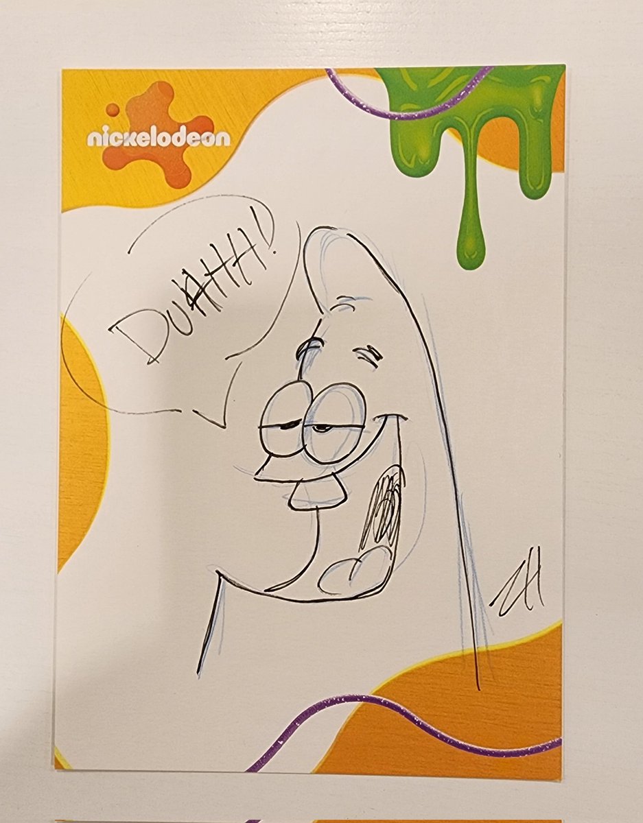 Got these amazing drawing from #SpongeBob storyboard artist  
Sir was sassy! 

Thank you!!! @THR #KidsPower
@Nickelodeon @paramountplus
