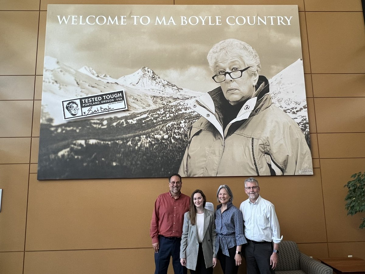 It was awesome to visit Ma Boyle country when we checked in with @apparelfootwear member company @Columbia1938 today.  These folks are passionate and #TestedTough. #OneToughMother