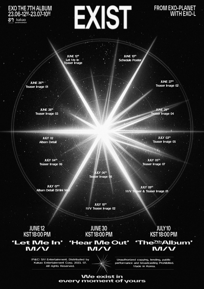 xunhuas's tweet photo. Baekhyun rotating the photo of EXO’s ‘EXIST’ schedule poster just to crop out the SM Entertainment logo before posting it on his Instagram Story is honestly such a king behaviour 🔥👑 https://t.co/yRrPZJBjuf