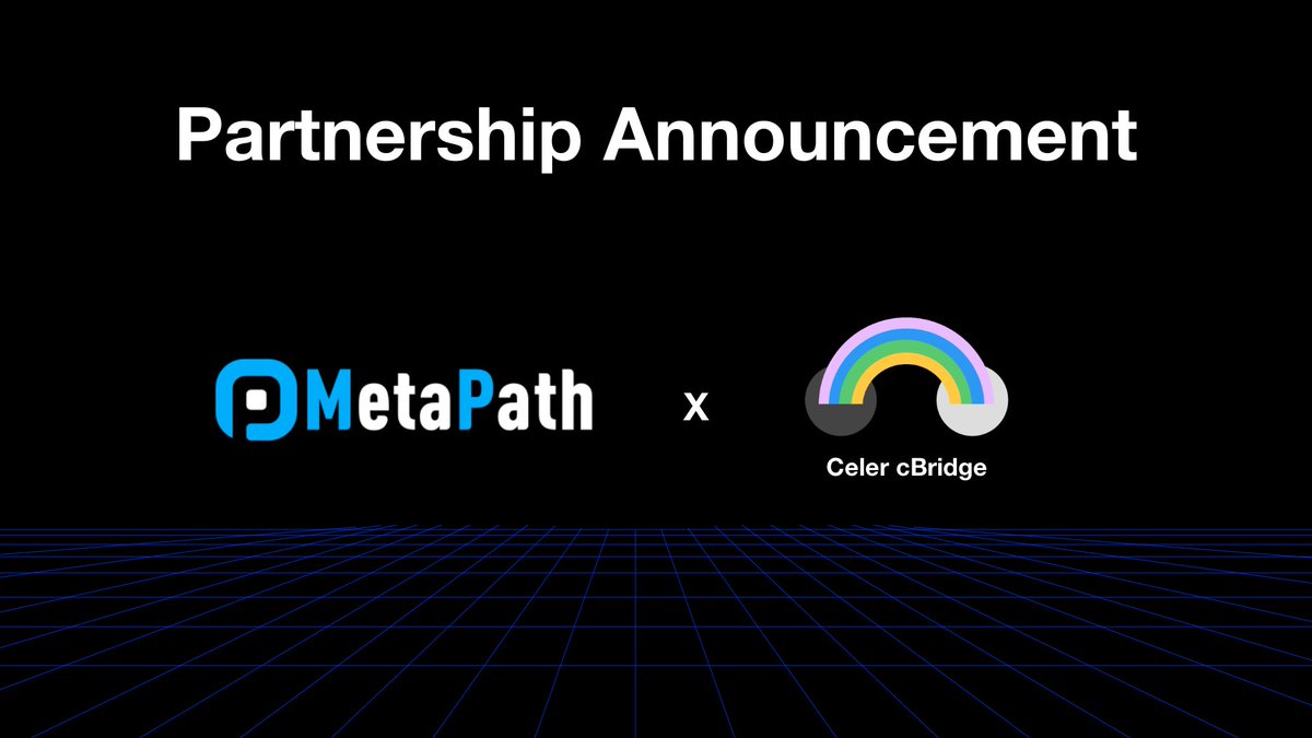 📢 Exciting news for #MetaPath users! MetaPath swap has integrated @CelerNetwork cBridge, enabling seamless swaps across multiple chains!

💰 Currently, #MetaPath swap supports cross-chain swaps through cBridge on 6 chains: #Arbitrum, #AVAX, #BSC, #Fantom, #Optimism, and…