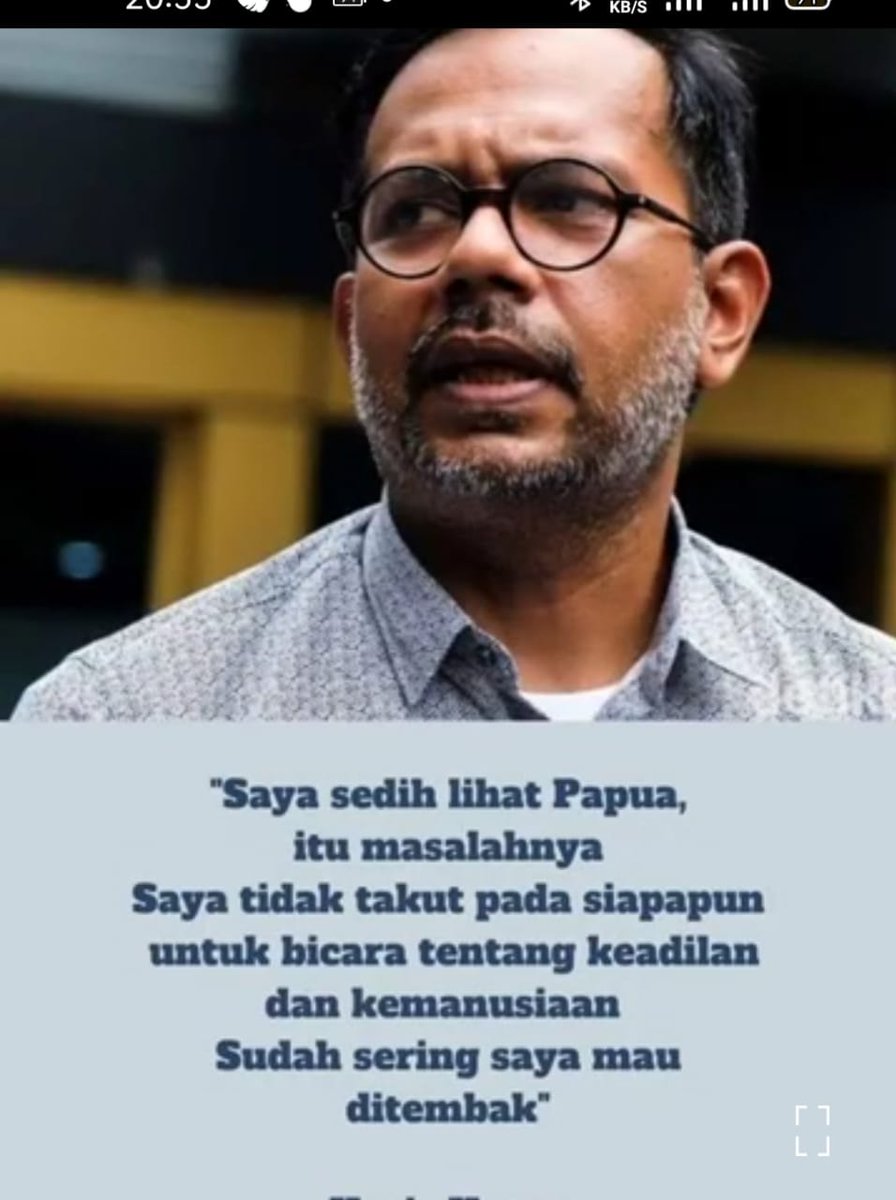 Terimah kasi Haris dan Fatia...Kamu dua pemimpin bangsa Indonesia yang hebat..