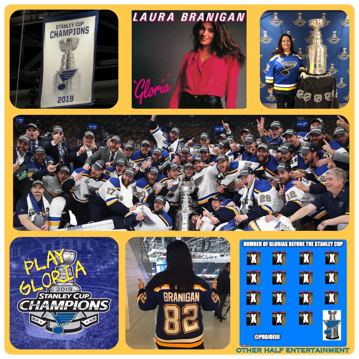 What an incredible, unforgettable, and GLORIOUS night it was in St. Louis 4 years ago!!💙🎶💛🏒🏆

#LauraBranigan #Gloria #stlblues #StanleyCupChampions2019 #WeWentBlues #PlayGloria #OtherHalfEntertainment