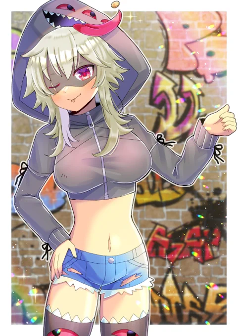 DrenchedDillan()さんのOCを描かせて頂きました!リクエスト有難うございます I drew DrenchedDillan's OC! Thank you for your request   #よその子