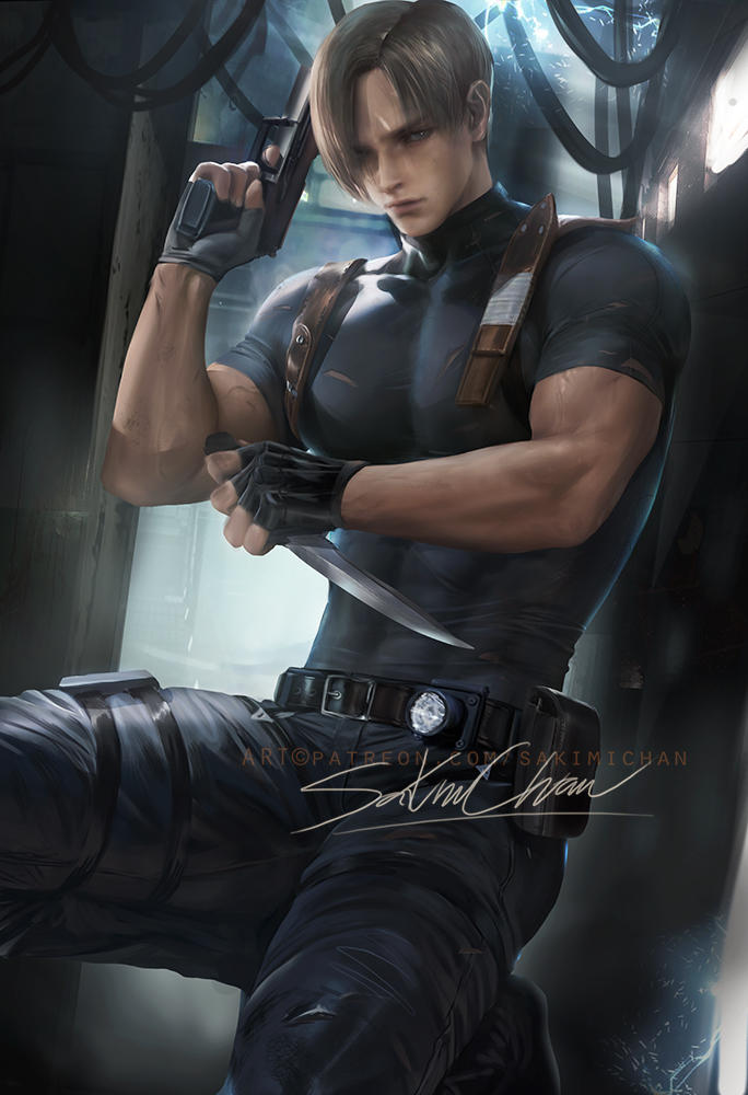 Another old art from 2019 :3 #ResidentEvil4Remake #LeonKennedy #testing #art