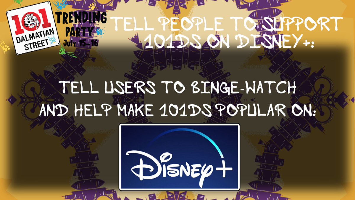 #101DalmatianStreet #Save101DalmatianStreet #Disney #DisneyPlus #101DSSeason2 #101Dalmatians #101TrendingParty   

34 days left till we begin our 101DS Trending Party on July 15-16, my dedicated pups!🥳🎉  

This event is a perfect time to spread awareness about the show!…