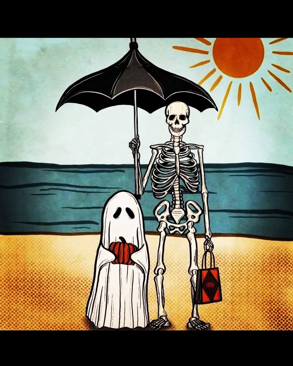 Chillin’ at the beach with my boo!
Counting down to Summerween!
✨💀⛱️👻🎃👻⛱️💀✨
#halloween #HalloweenIsCalling #halloweenforever #spookyfam #itsalifestyle #1031club #spookyseason #beach #ghost #halloweenlover #summerween #boo #summertime  #ocean #spooky #chillin #countdown