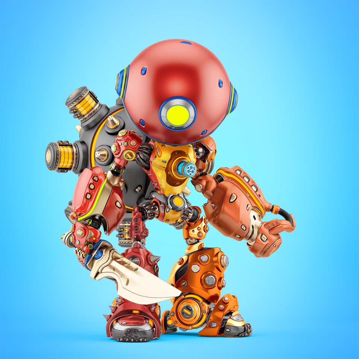 NickakaMole's tweet photo. @BeepBoopBotz P2E with friends and Robots who rip each others wires out for dominance. Self sustaining ecosystem! Feels good man! There can only be 1. Will it be you? #BeepBoopArmy #Faroundfindout https://t.co/piV3o4d4ah