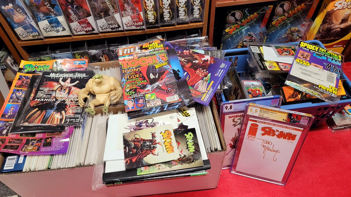 Gone for 2 weeks and...
Time to organize! #Spawn #SpawnHunter #Comics #imagecomics #spawncomics #mcfarlanetoys #toddmcfarlane