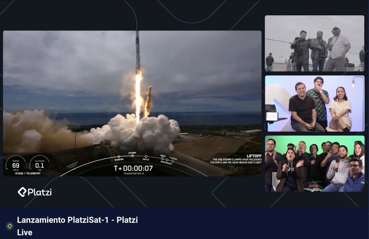 gndx's tweet image. 🚀 🛰️ Un pequeño paso en la exploración espacial, pero un gran paso para nuestra comunidad y la educación en Latinoamérica. 💚
#PlatziSat1 #PlatziSPaceProgram