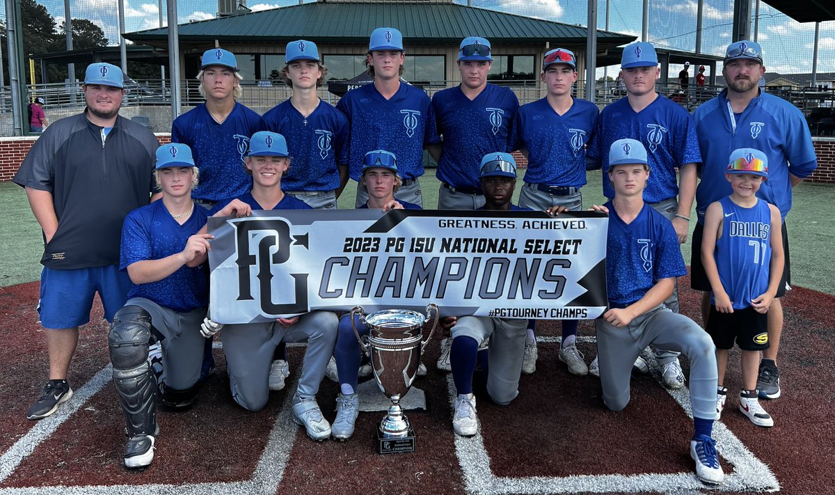 Texas_PG's tweet photo. 2023 15U PG National Select Championship

🥇 Texas Oilers 15u Nowell
🥈 Canes Southwest Futures
🏆 MVP- Chase Pearrow
🏆 MVPitcher- Connor Comeau https://t.co/tfqoqEgN5L