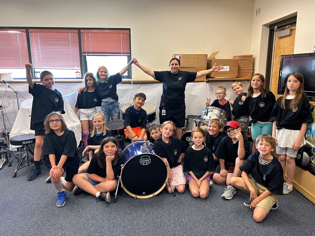 MapexDrumsUSA's tweet photo. Longtime Mapex Artist Judy Cocuzza has been making some young drummers extremely happy this summer as they learn how to assemble the kit and play the drums. Check out these smiles as they start their “Drummer for Life” Journey! #drummerforlife #mapexdrums #venusseries https://t.co/Wmwmam4FMU