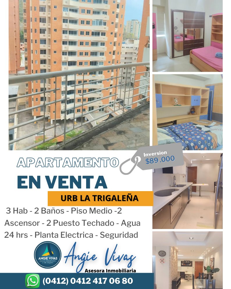 Opción  Alquiler  

CANON: $ 1.300. 

VENDE
ANGIE VIVAS
04124170680
04265401428

#APARTAMENTO
#VENTA
#TRIGALEÑA
#TRIGAL
#ZONANORTE
#VALENCIA
#ALQUILER
#LUJO
#STATUS
#CONFORT
#BELLAVISTA
#AMOBLADO
#PORCELATO
#PLANTAELECTRICA