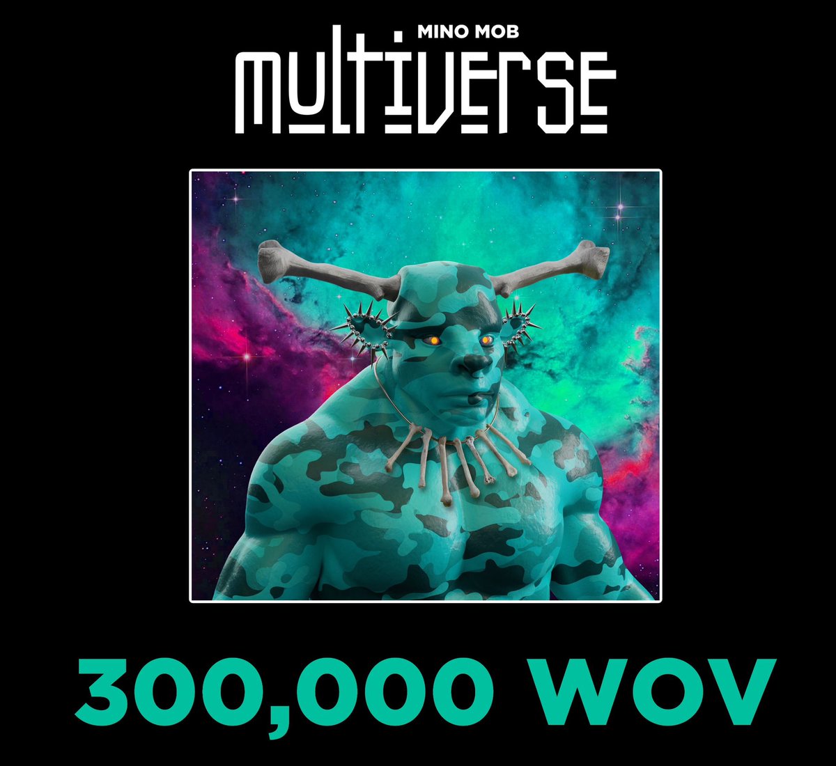 MinoMobNFT's tweet photo. Mino Mob Multiverse staking pool🌌

300,000 $WOV staking pool will go live  this Friday at 3pm UTC over @worldofv_art 

Times are tough at the moment let's stick together as VeFam🙏🏼

 #VeChainHasNFTs https://t.co/6A2ptfIeEb