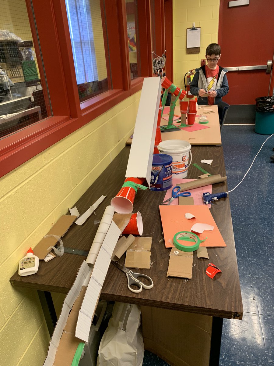 Last week we were lucky to have skills Canada join us to build some roller coasters!