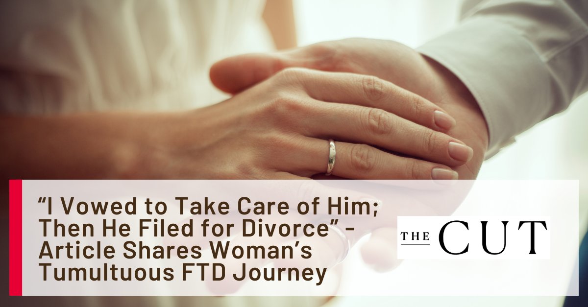 “When my husband was diagnosed with dementia, I vowed to take care of him. Then he filed for divorce,” <a href="/soulfitgirl/">Katherine Nichols</a> writes in an article sharing her tumultuous #FTD journey published in <a href="/TheCut/">The Cut</a>.
  
Click here to learn more: bit.ly/43yUucg