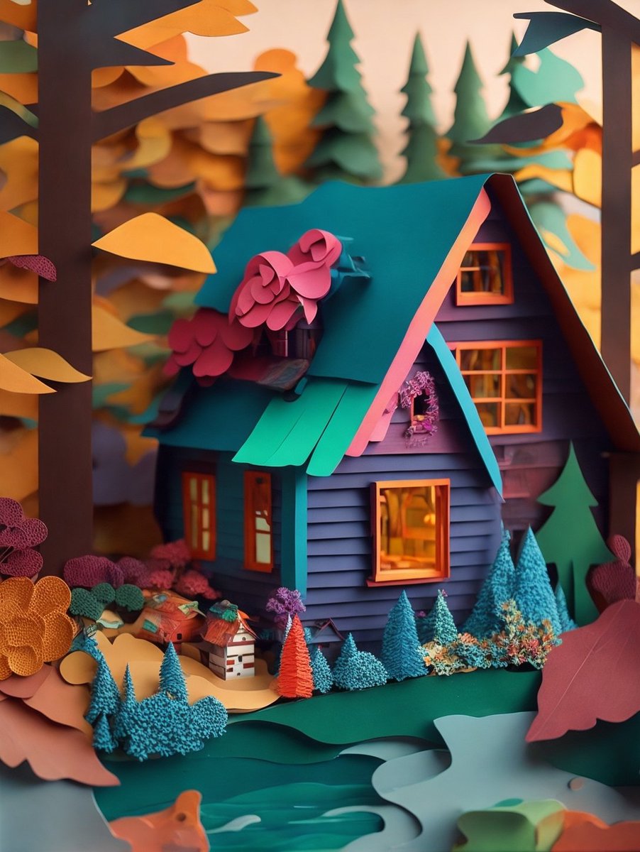 CASITA EN EL BOSQUE 🏡🍄
.
.
.
#arteconpapel #paperart #arte #handmade #jahd #art #papercraft #hechoamano #paperartist #origami #papeleriabonita #dise #artgallery #arteconamor #NFTCollection #opensra #NFTGiveaway #tendencia #papeleriacreativa