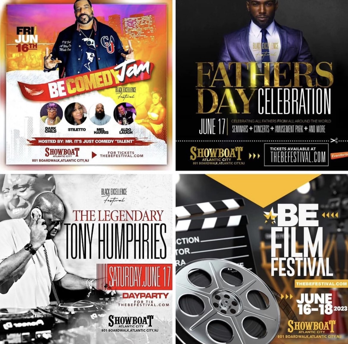 We've got so many amazing events happening at The Showboat as part of <a href="/thebefestivalAC/">The BE Festival</a> happening 6/16-6/18! Music. Comedy. Film. Fashion. It'll be an amazing weekend of celebration! Check out full lineup &amp; tix @ bit.ly/3Pbl2Mj