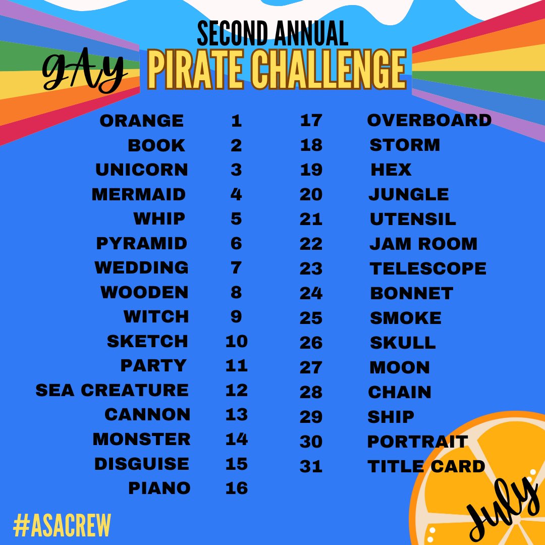 Calling @OurFlagHBOMax fans for Round Two!! What better way to pass the time (im)patiently waiting for Season 2 than creating as a crew? Draw, paint, sew, write, dance, knit, bake, sing…anything goes!🏳️‍🌈🏴‍☠️🗡🐈‍⬛🍊 #AsACrew #ourflagmeansdeath #ourflagmeansdeathfanart #ofmd #ofmdart