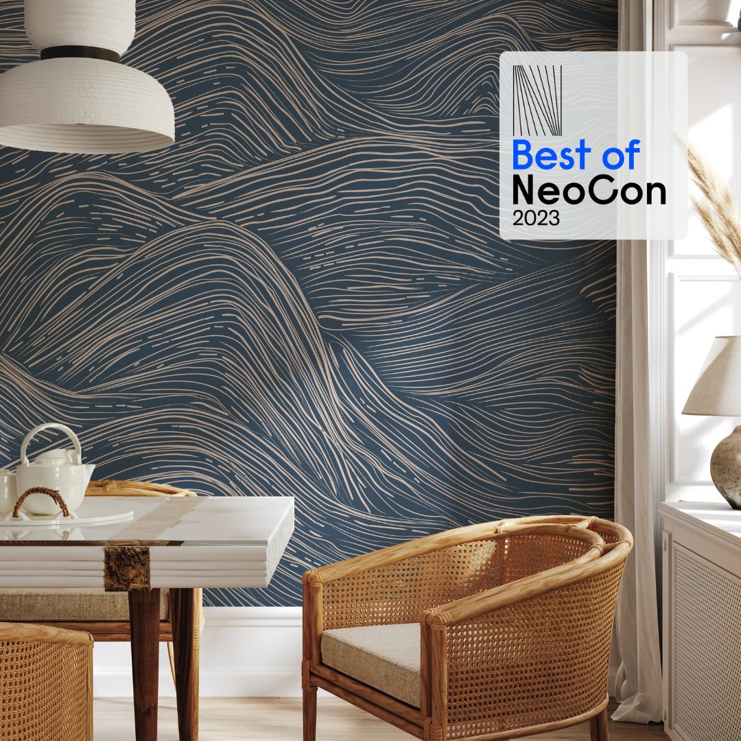 AstekInc's tweet photo. We're at @NeoCon_Shows! Stop by booth #7-1065 for an exclusive look at our stunning in-house collections, including Ascend by @JillMalek, selected as a winner for this year's Best of NeoCon awards. https://t.co/MkLyKpuP0W