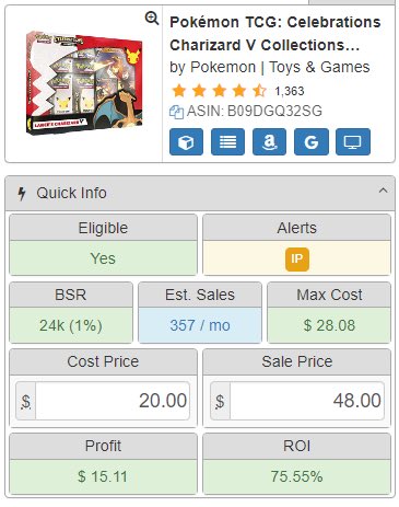 Gotta Catch Them All 🫴

We caught them all. We purchased these for $20 and are currently selling them for over $45 on Amazon. We also sold them all in a single week! 

Were you alerted of this drop? 🤔