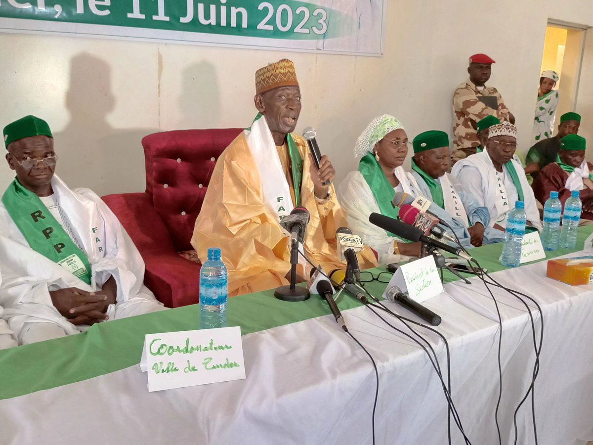 IssakaGaladima's tweet photo. Conférence Régionale du Parti  Rassemblement pour la paix et le Progrès ( RPP FARILLA) Section de Zinder.
Le Président National du Parti SEM ALMA OUMAROU était ce week-end dans son fief du Damagaram.Ce fut une véritable démonstration de force des militantes et militants fidèles. https://t.co/ETBGxUwiP0