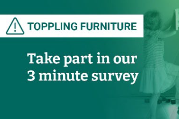 Unstable furniture around the home can be a serious hazard to young children. 
The ACCC is seeking your thoughts on #topplingfurnituresafety to help create valuable safety information. 
To participate visit: ow.ly/IUZF50OLt9y