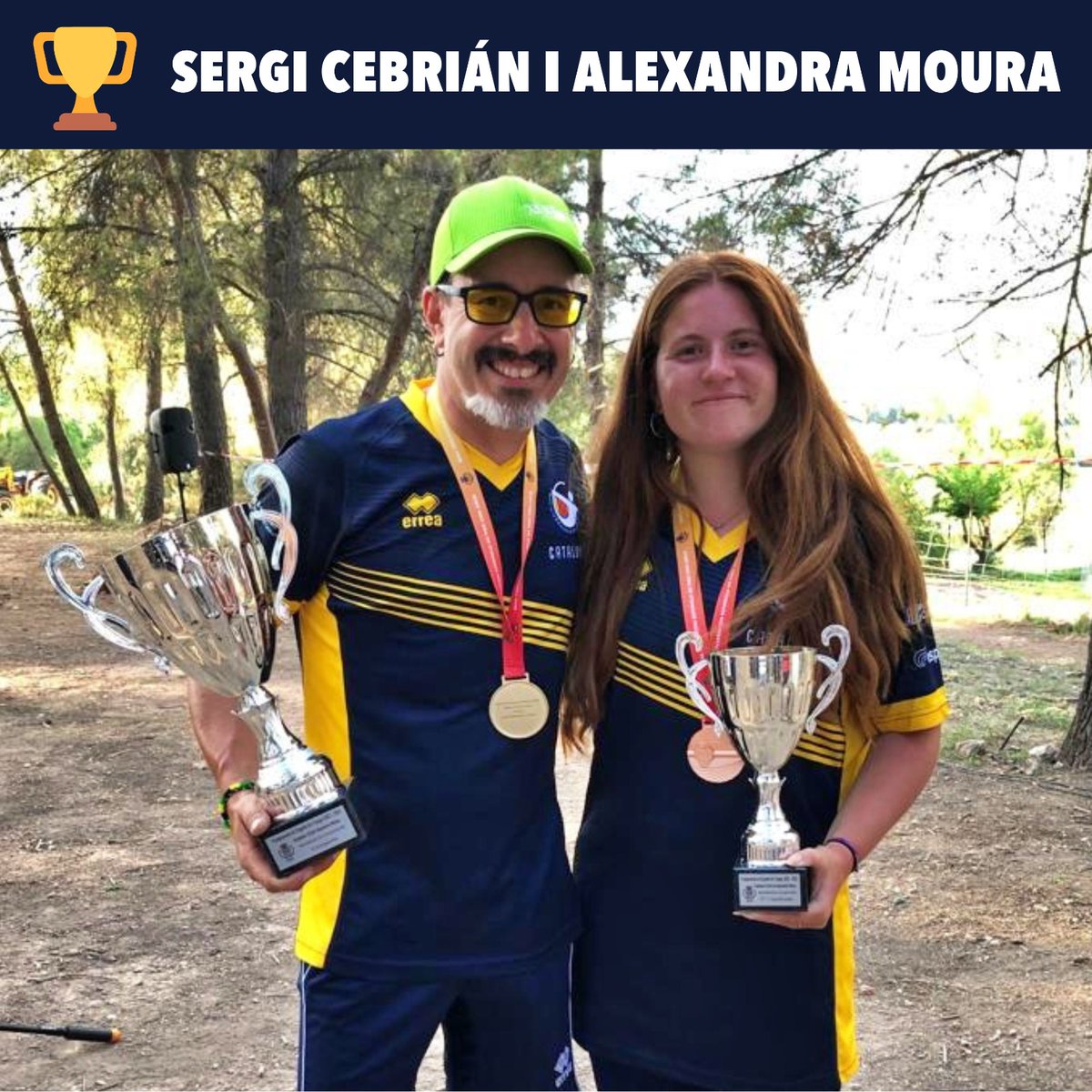 jordi_ballart's tweet photo. 🏹  Fantàstica notícia esportiva! 

🏆 🏆 El terrassenc del club #DracoSagittariis Sergi Cebrián, medalla d’or en el Campionat d’Espanya de tir amb arc, en categoria recorbat olímpic, i juntament amb l’Alexandra Moura,bronze en categoria arc compost! 

💪  Moltíssimes felicitats! https://t.co/A1Midh6ECj