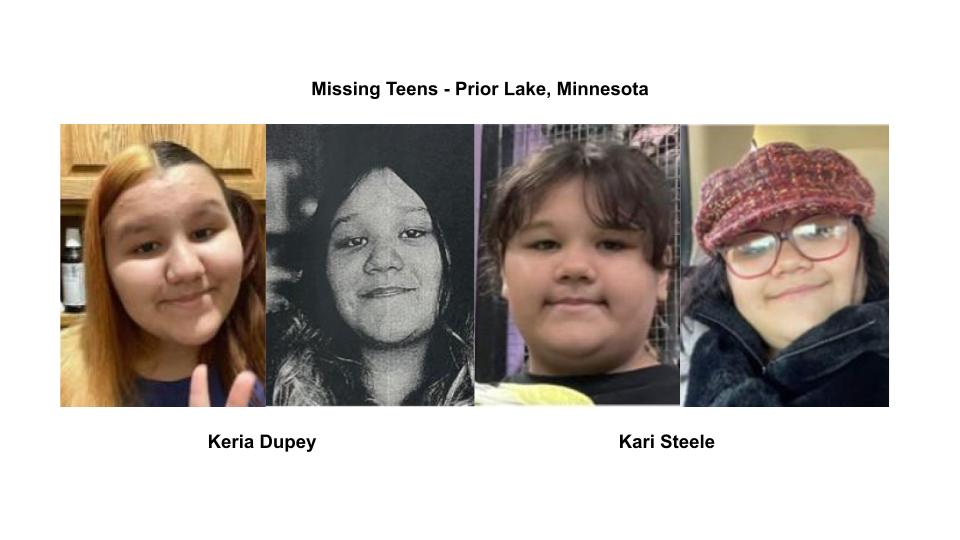 LimitlessNewsMN's tweet image. Police are asking for help finding missing teens Kari Steele and Keira Dupey last seen in Prior Lake, Minnesota
Full story:
limitlessproductiongroup.com/midwestnews/pr…
#Minnesota #missingteens #MissingPerson #minnesotanews #BREAKING