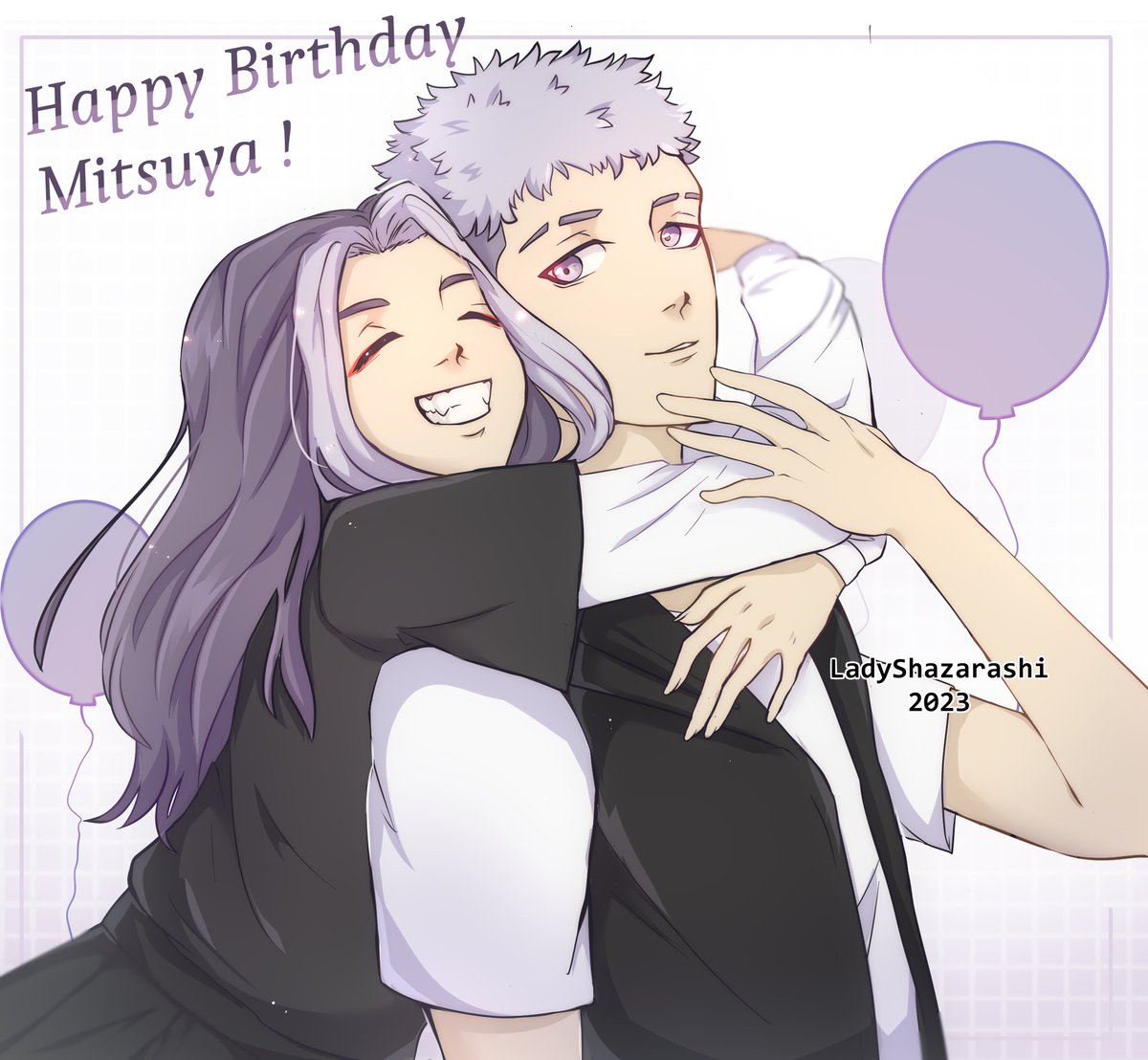 Happy birthday Takashi Mitsuya ! Since my TR sona is his twin sister, it's also her birthday ♥  Had a blast drawing this one ! (i'm maybe one minute late but it's ok)  #三ツ谷隆誕生祭2023 #東卍FA #MitsuyaTakashi #TokyoRevengersFanart