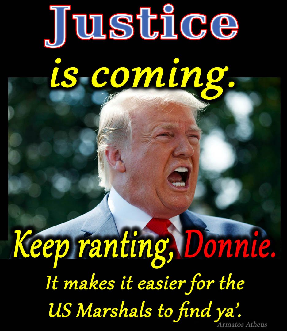 Trump must be prosecuted

TO IGNORE HIS CRIMES 
will lead to more politicians 
BREAKING MORE FEDERAL LAWS 

F()CK THE republican TALKING POINT 
that it will divide society even more 

WE ARE ALREADY DIVIDED 
HOLDING TRUMP ACCOUNTABLE 

WILL HEAL AMERICA 💯➕️

#ProudBlue #ONEV1…