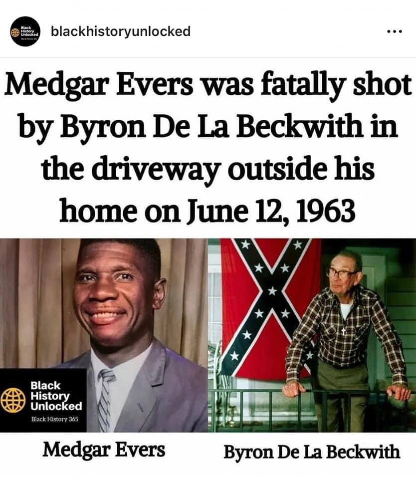 PoconosNAACP's tweet photo. Never forget. Rest in Power, Mr. Evers. https://t.co/wCz9O7wSPN