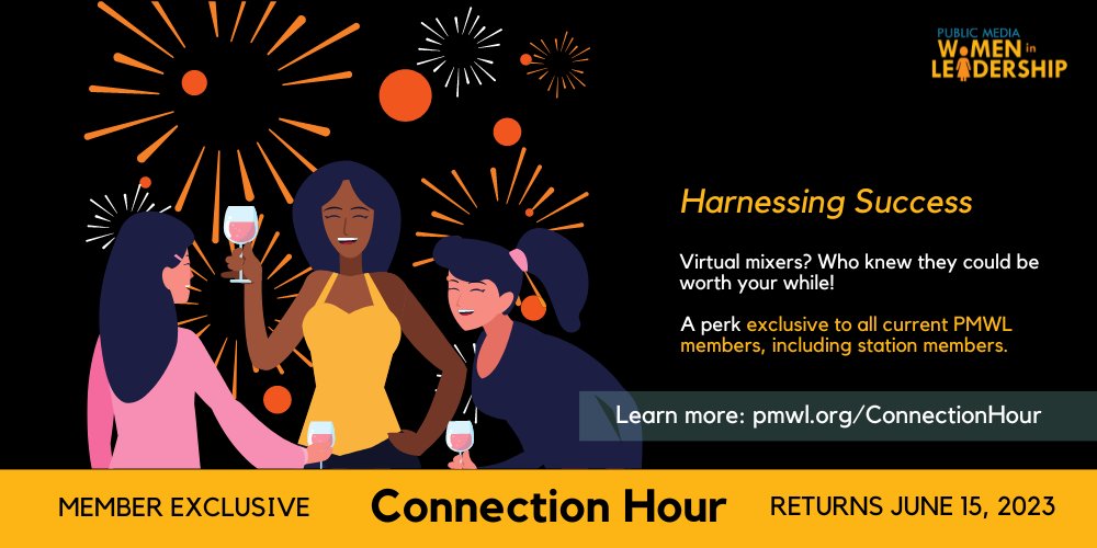 Connection Hour is back this week! This month's topic is "Harnessing Success," sharing ways to own your ambition and choose the future you want.

It's not too late to join us, become a member to receive RSVP access: pmwl.org/membership