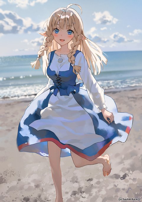 「beach blue eyes」 illustration images(Latest)｜4pages