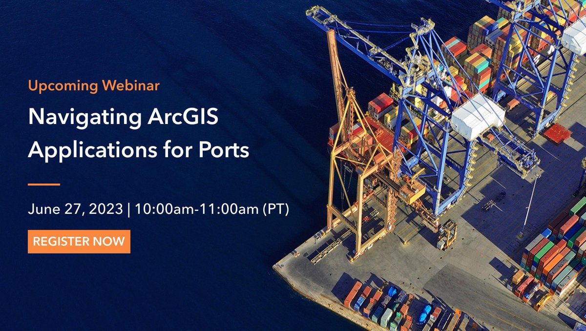 Ready to up your #GIS game? Our upcoming port webinar will show you how to harness its potential to deliver quick, significant ROI. Learn more ow.ly/tzOi50OLrJA #LearnFromTheBest #StayAheadOfTheCurve