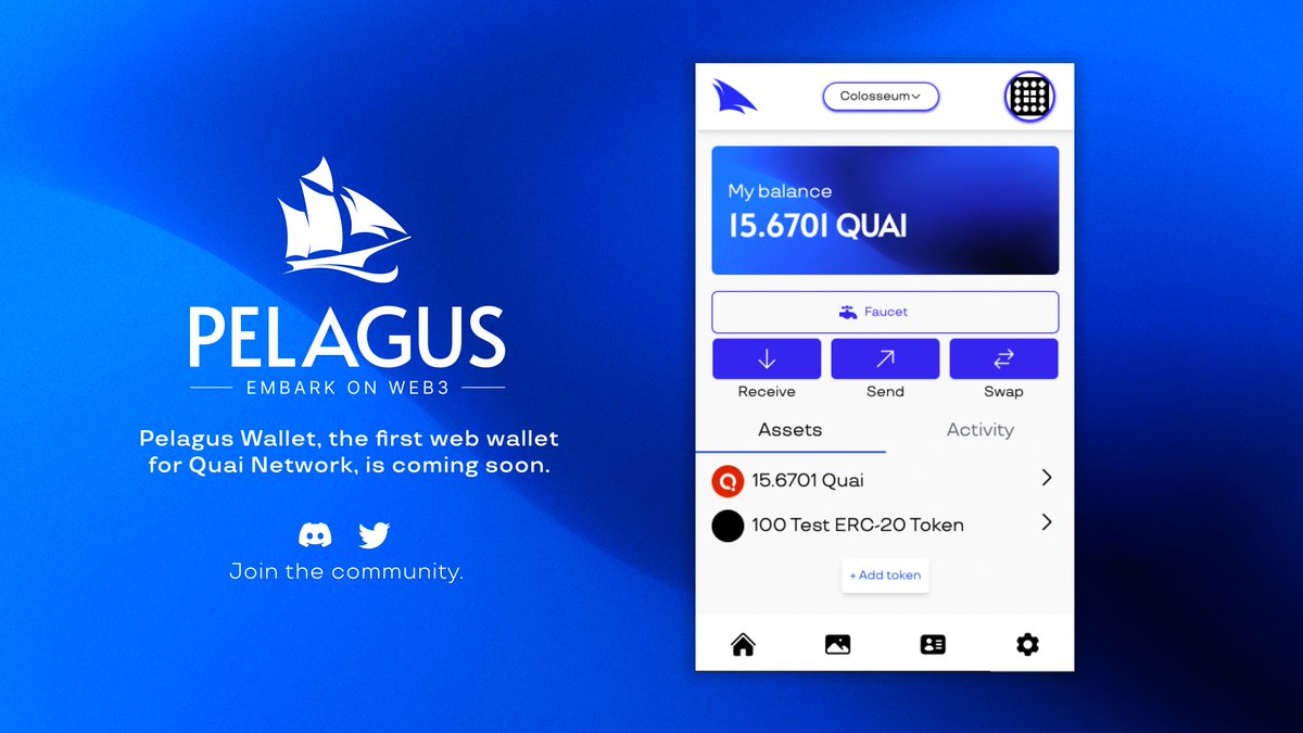 📌Quai Resmi Mainnet Tarihi 2023 Q4 Olarak Belirlendi.

📌Pelagus, <a href="/QuaiNetwork/">Quai Network ⚡️💵</a> ün ilk merkeziyetsiz cüzdan oldu.

📌Cüzdanının aktif olmasıyla birlikte ödüllü testnet gittikçe yakışlaşıyor.