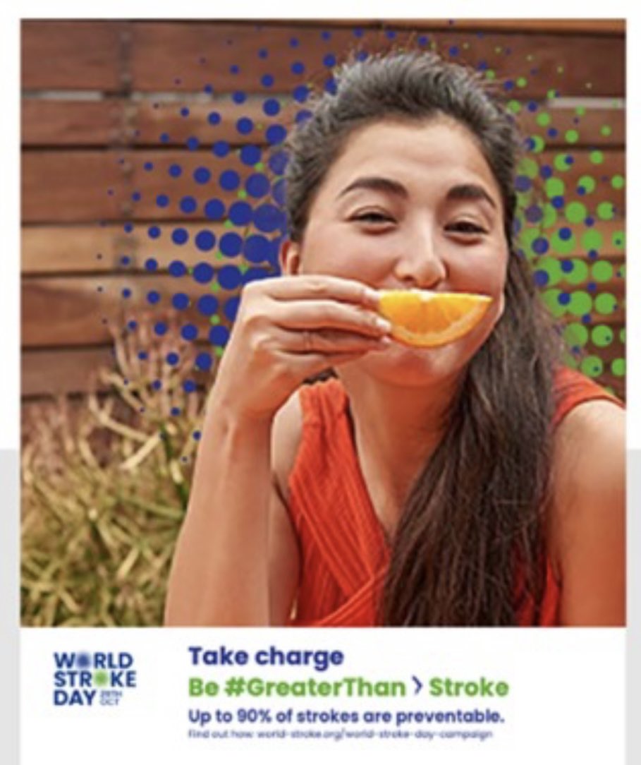 Drumroll please for the #WorldStrokeDay campaign theme 2023-24 🥁🥁🥁 On October 29th we’ll be sharing the message that 90% of strokes are preventable, by taking action together we can be #GreaterThan stroke. Find out more world-stroke.org/news-and-blog/…