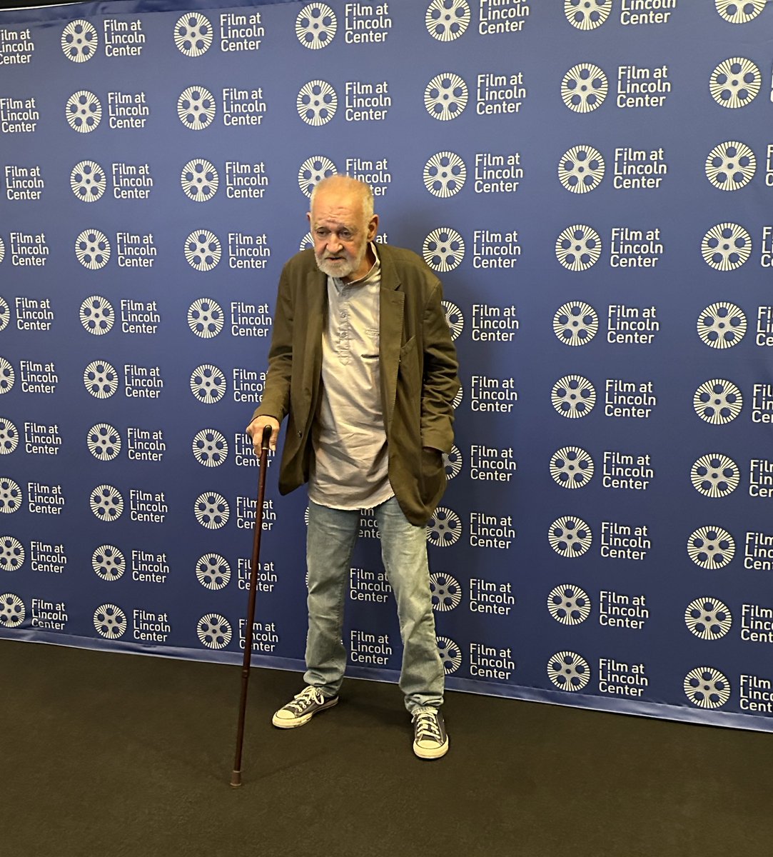 FilmLinc's tweet photo. 👑 Béla Tarr has arrived! 👑 https://t.co/yMOmfBWhWz