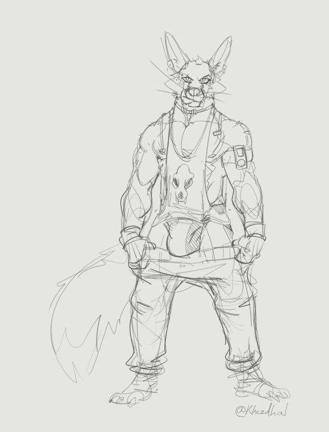 been working on the fox's look!