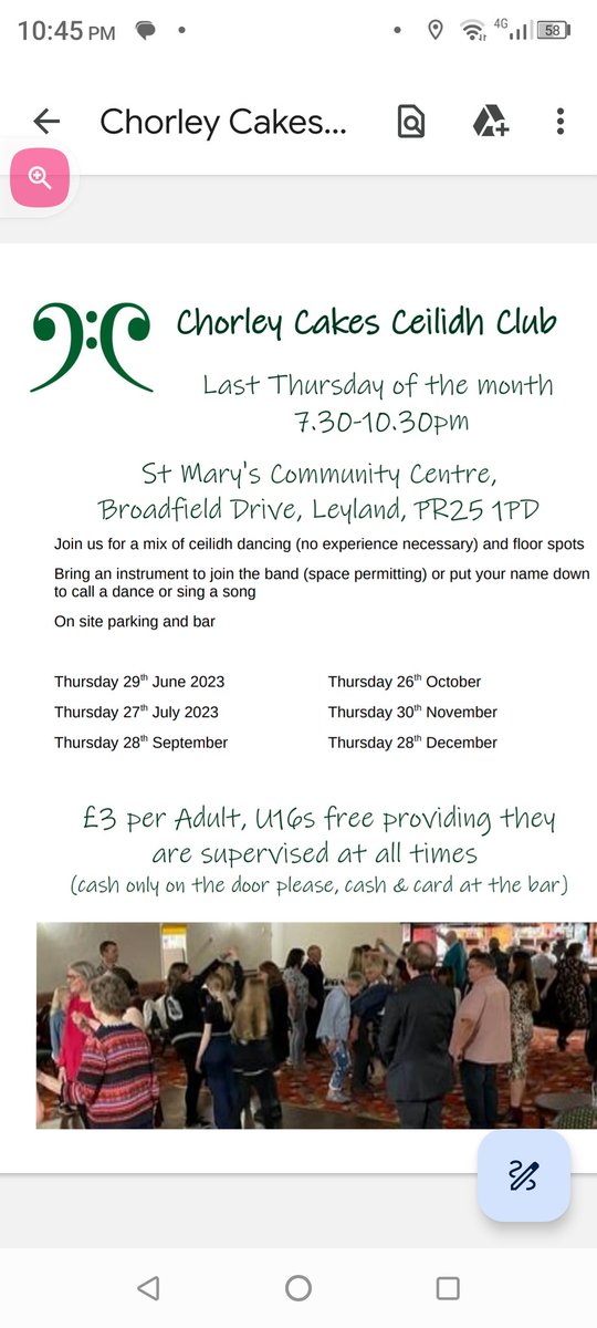 Allan_FinMcCool's tweet image. Our next Ceilidh club is fast approaching only two more before our summer break. Come along for a dance or just to hear some beautiful music.