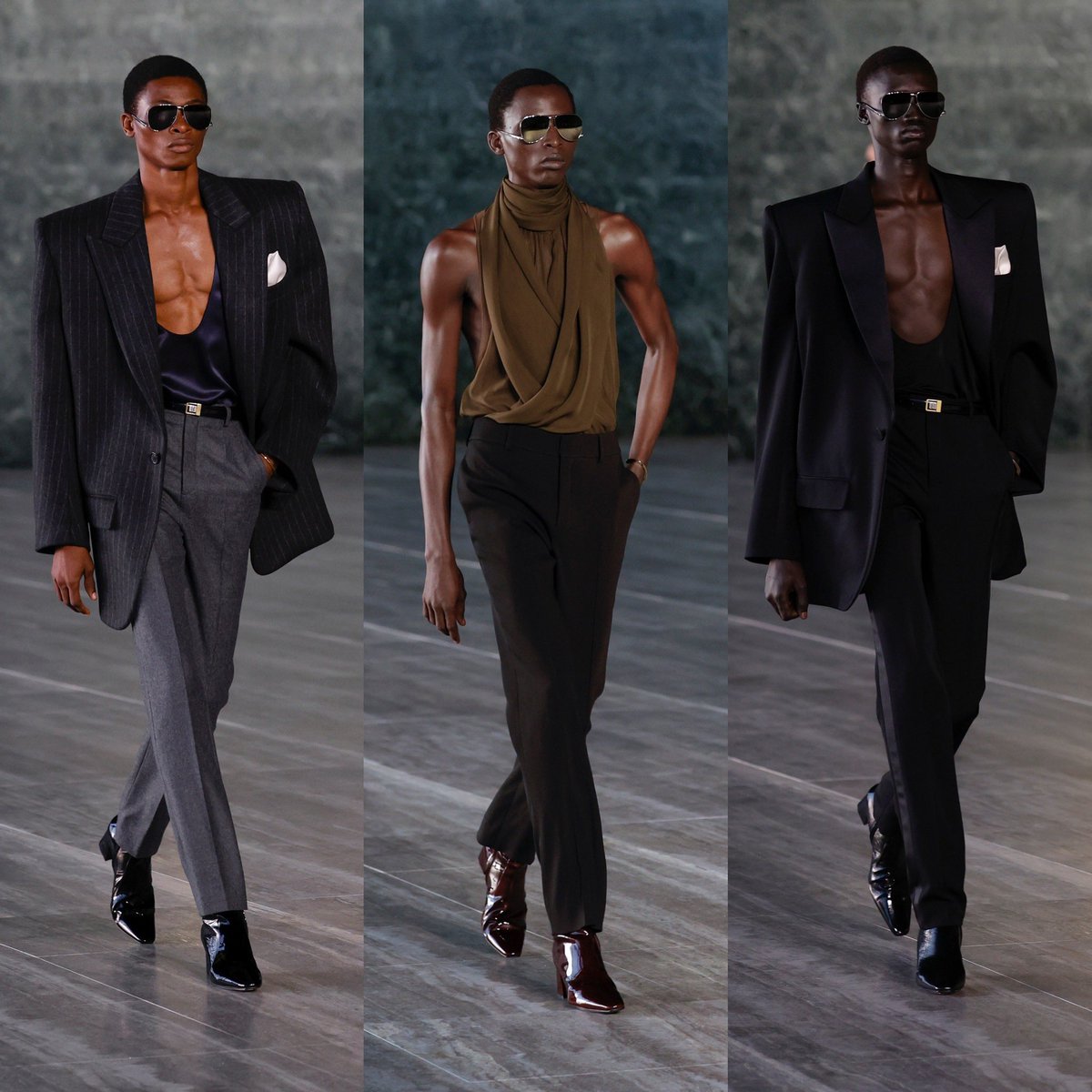 StreetFashion01's tweet photo. Saint Laurent SS24!🖤 https://t.co/RW58BTVSzy