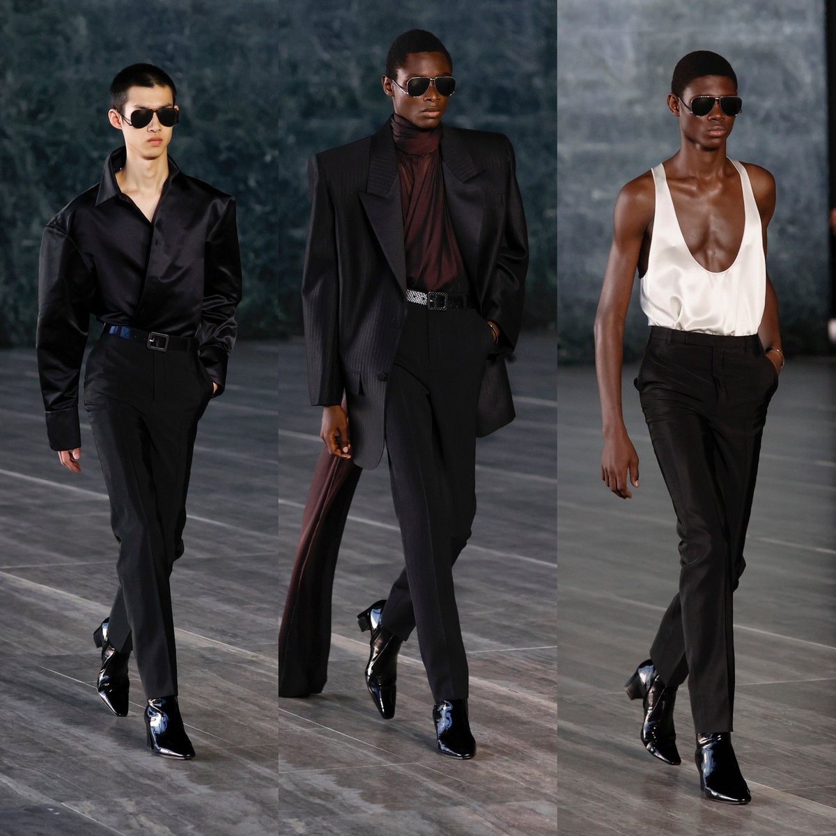 StreetFashion01's tweet photo. Saint Laurent SS24!🖤 https://t.co/RW58BTVSzy