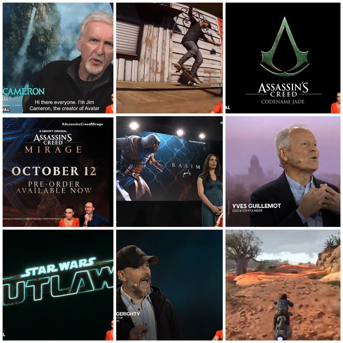 EriadaGaming's tweet photo. Les temps forts de la conférence d’ #Ubisoft @Ubisoft @UbisoftFR https://t.co/CIS5KbBmNr