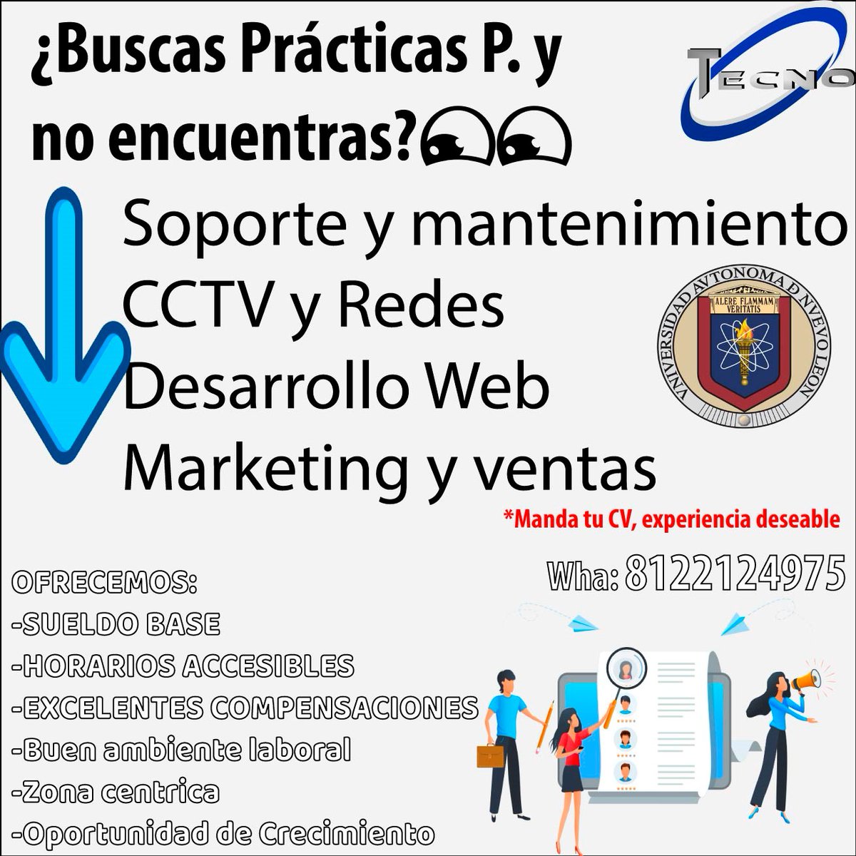 tecnocom's tweet photo. Una oportunidad llegó🤓 https://t.co/MQNRXQE5Lm