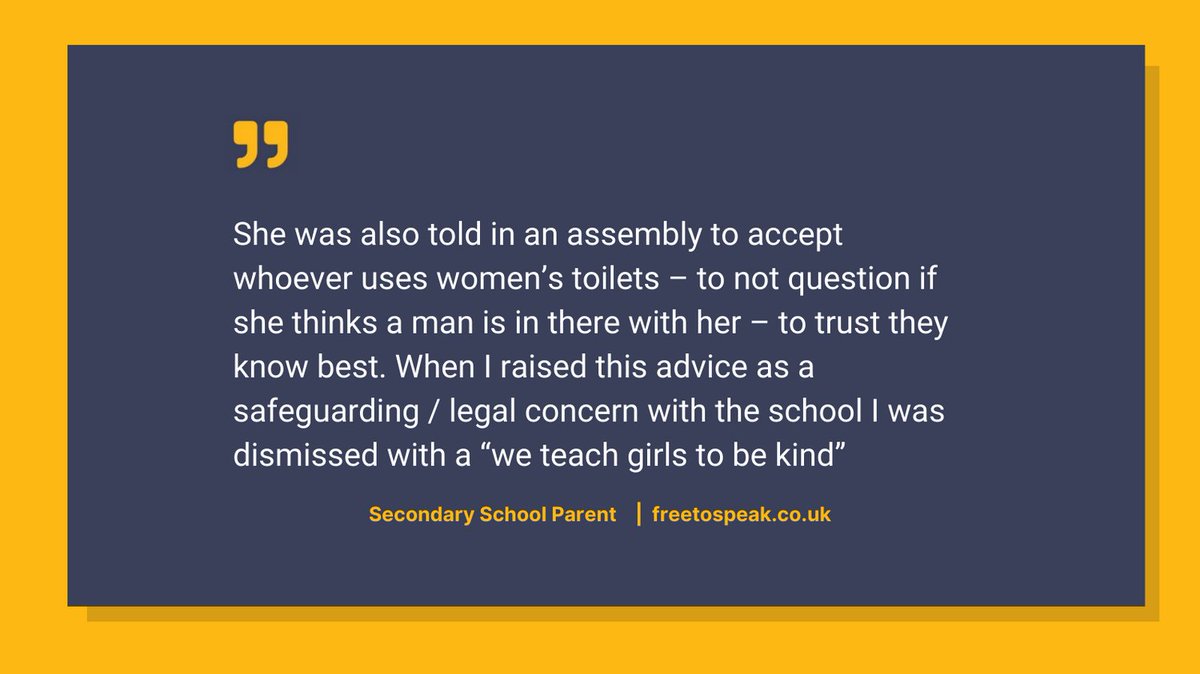 F2Sschools's tweet photo. Why are we teaching children to ignore their own boundaries? Why is it always the girls that have to be kind? The 'be kind' narrative has a lot to answer for, not least the erosion of safeguarding by prioritising being nice to males over keeping everyone safe. https://t.co/EFq2Cz1Lr4