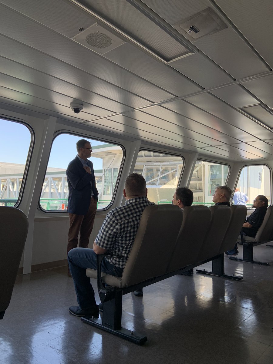 Kicking off the @GMarine_AVerte #GreenTech2023 with a sustainability <a href="/wsferries/">Washington State Ferries</a> tour to Bremerton!