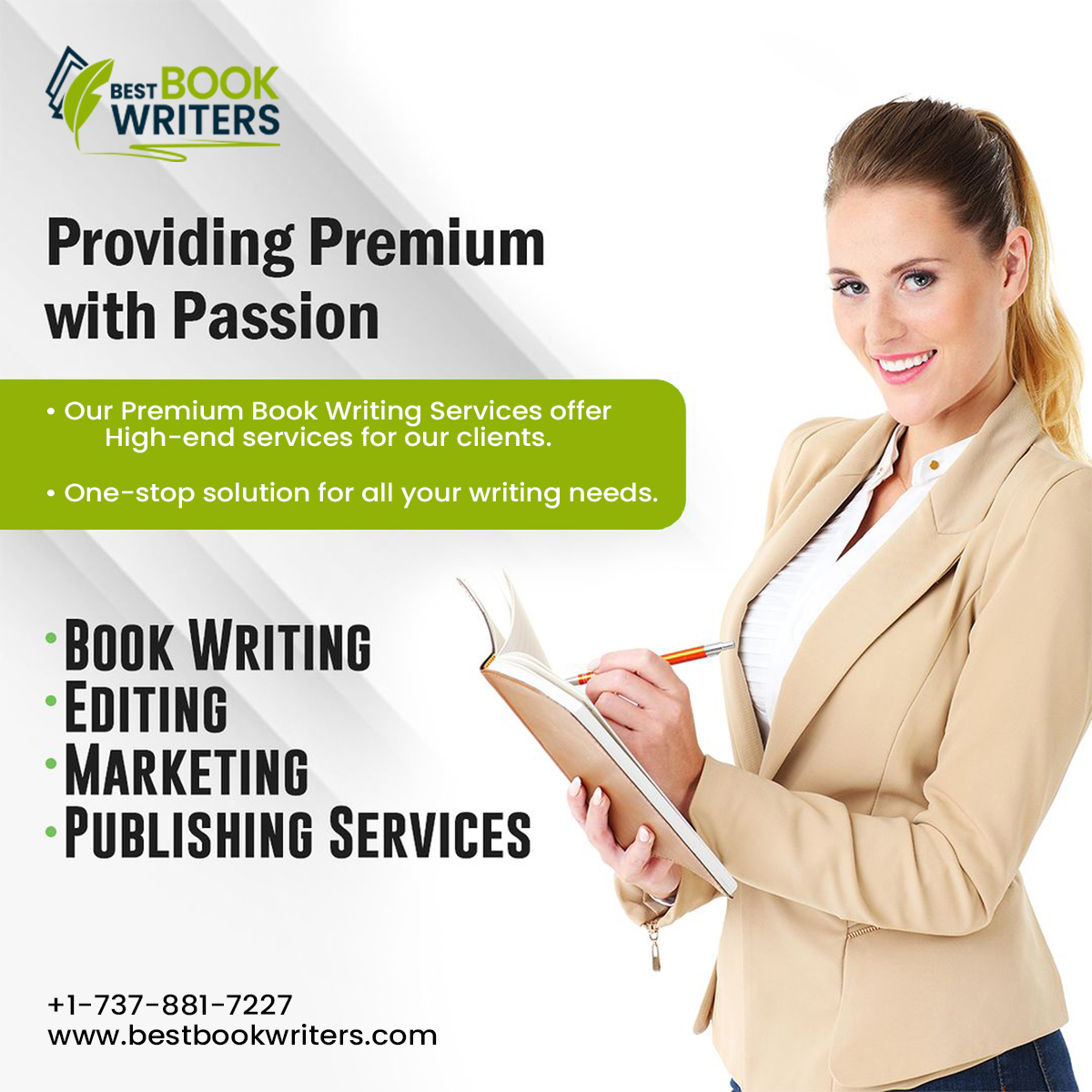 BestBookWriters's tweet image. We offer exclusivity and superior ghostwriting services that make us the best. Our Process is simple and effective.
visit our website.
bestbookwriters.com
#bestbookwriters #bookediting #bookeditingtips #bookwriting #bookeditingservices #bookwriters #bookwritercommunity