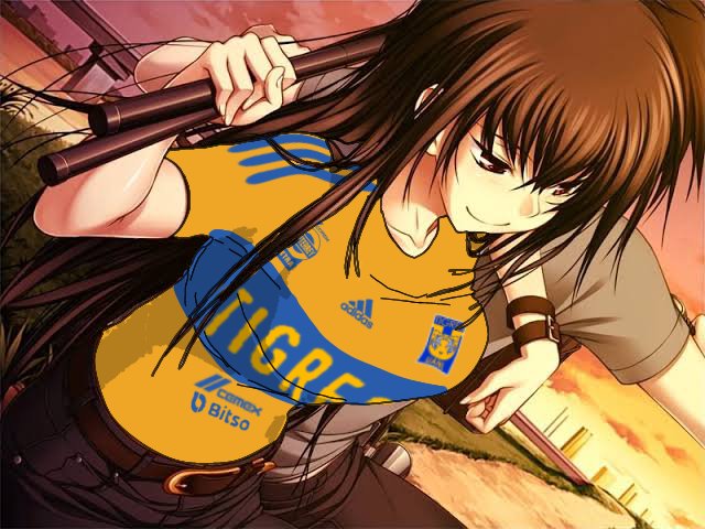 Buenas tardes, un edit con Kawakami Momoyo con la playera local de tigres 

#TigresUANL #LigaMx #kawakamimomoyo