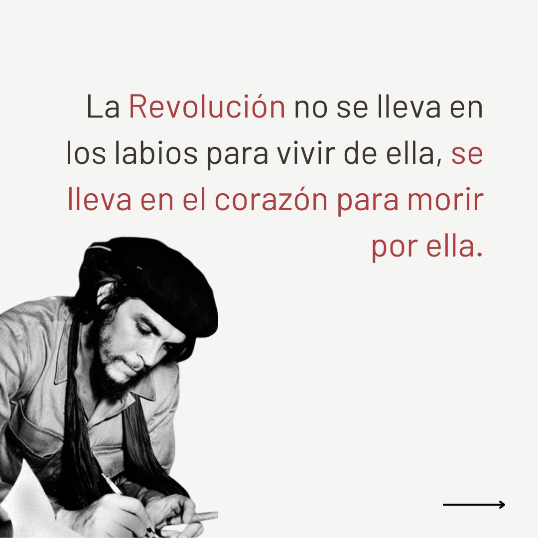 movimientosalba's tweet photo. 🔥 Che: 95 años naciendo
Esta semana se cumplen 95 años del nacimiento de nuestro Comandante Che Guevara, y desde ALBA Movimientos queremos recordar su ejemplo y legado que nos marca el camino día a día.
#ComoElChe
#CheElAntiimperialista
#Che95
#CheVive https://t.co/O9yLqPkNbf